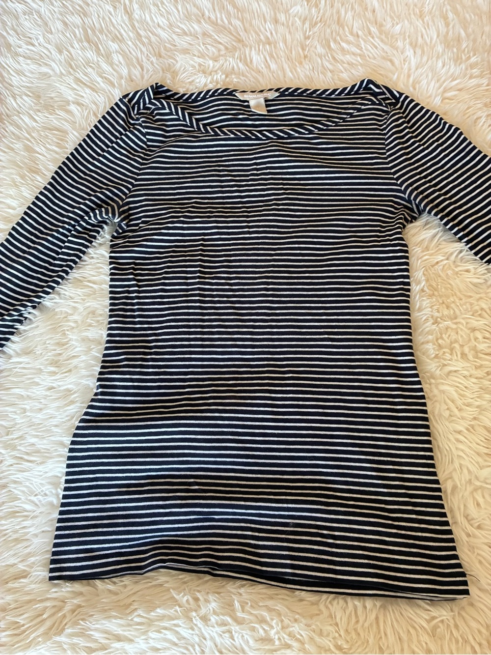 Striped Black and White Long Sleeve Tee